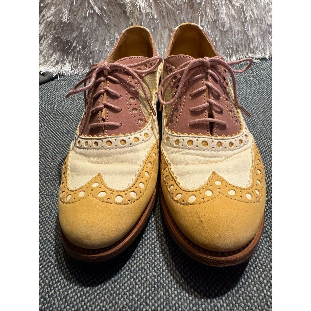 The Office of Angela Scott Mr Doubt in Sorbet gold / metallic/ cream 37.5 / 7.5 - Picture 3 of 11